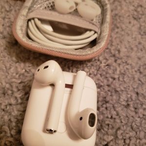 Apple Other - Apple Airpods with Additional Carrying Case Apple Other - Apple Airpods with Additional Carrying Case